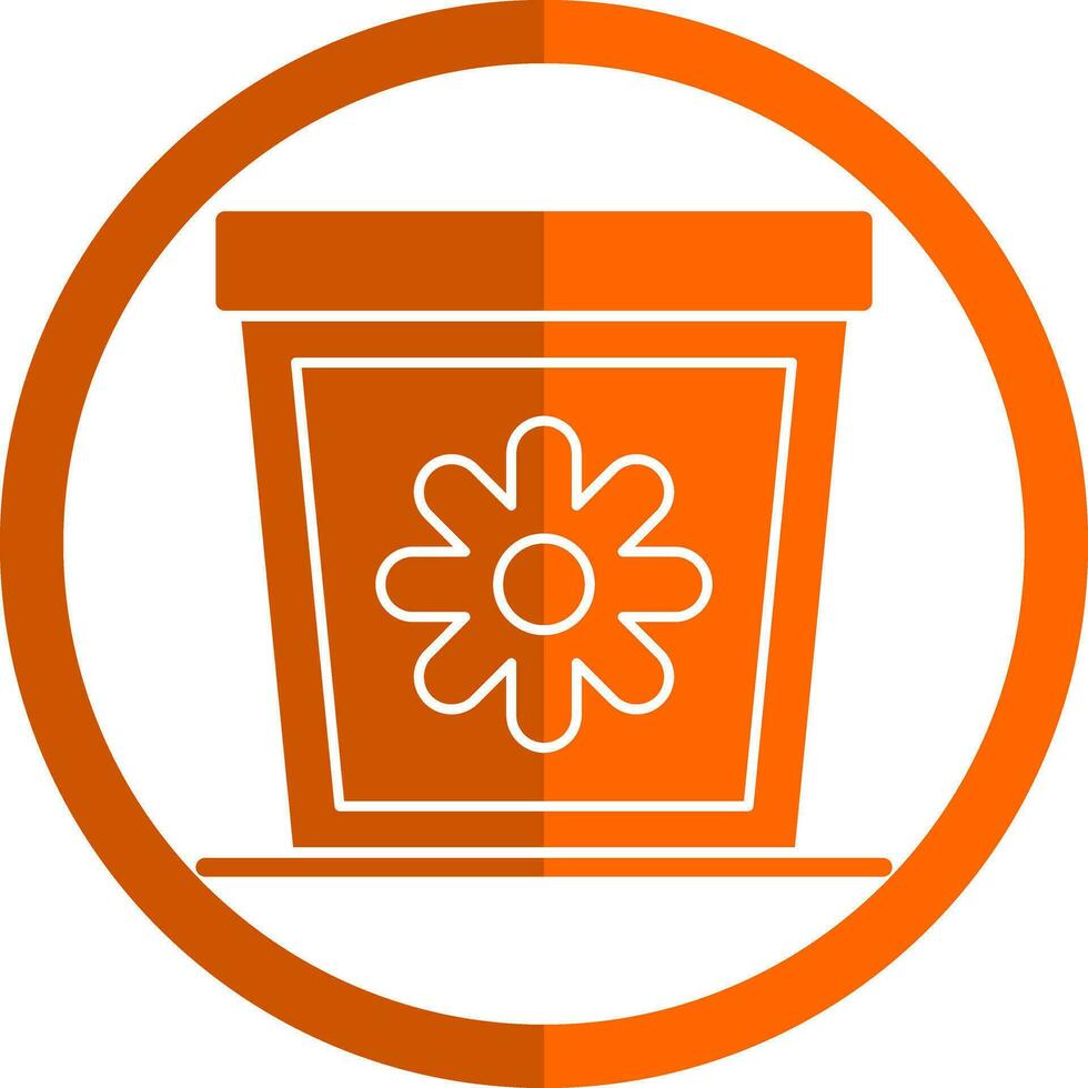 Plant Pot Vector Icon Design