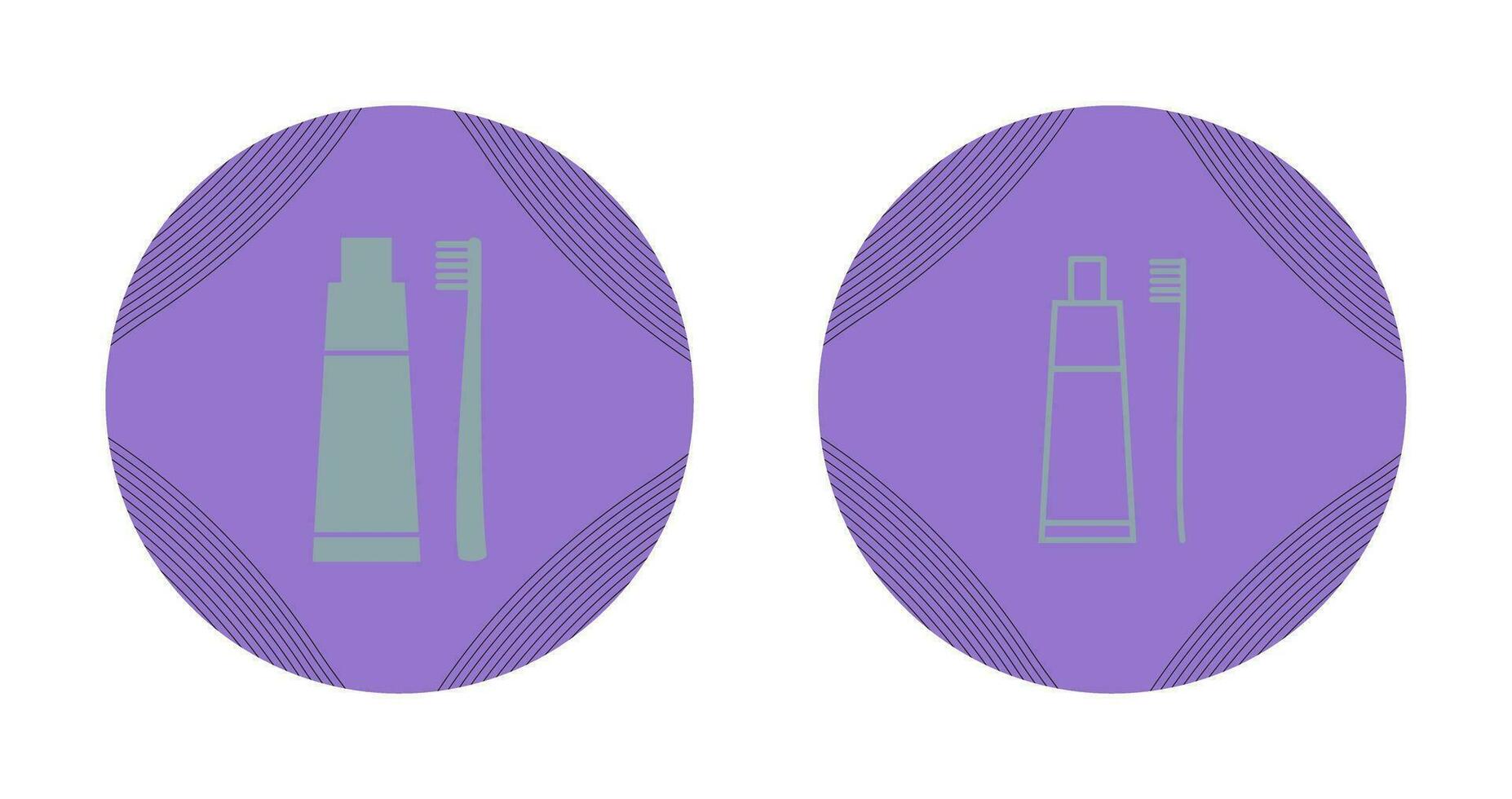 Toothbrush and Toothpaste Vector Icon