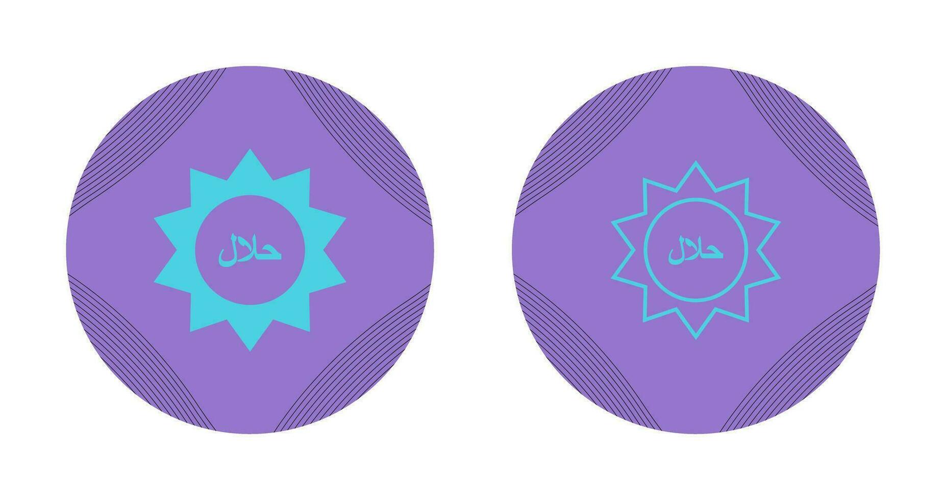 Halal Sticker Vector Icon