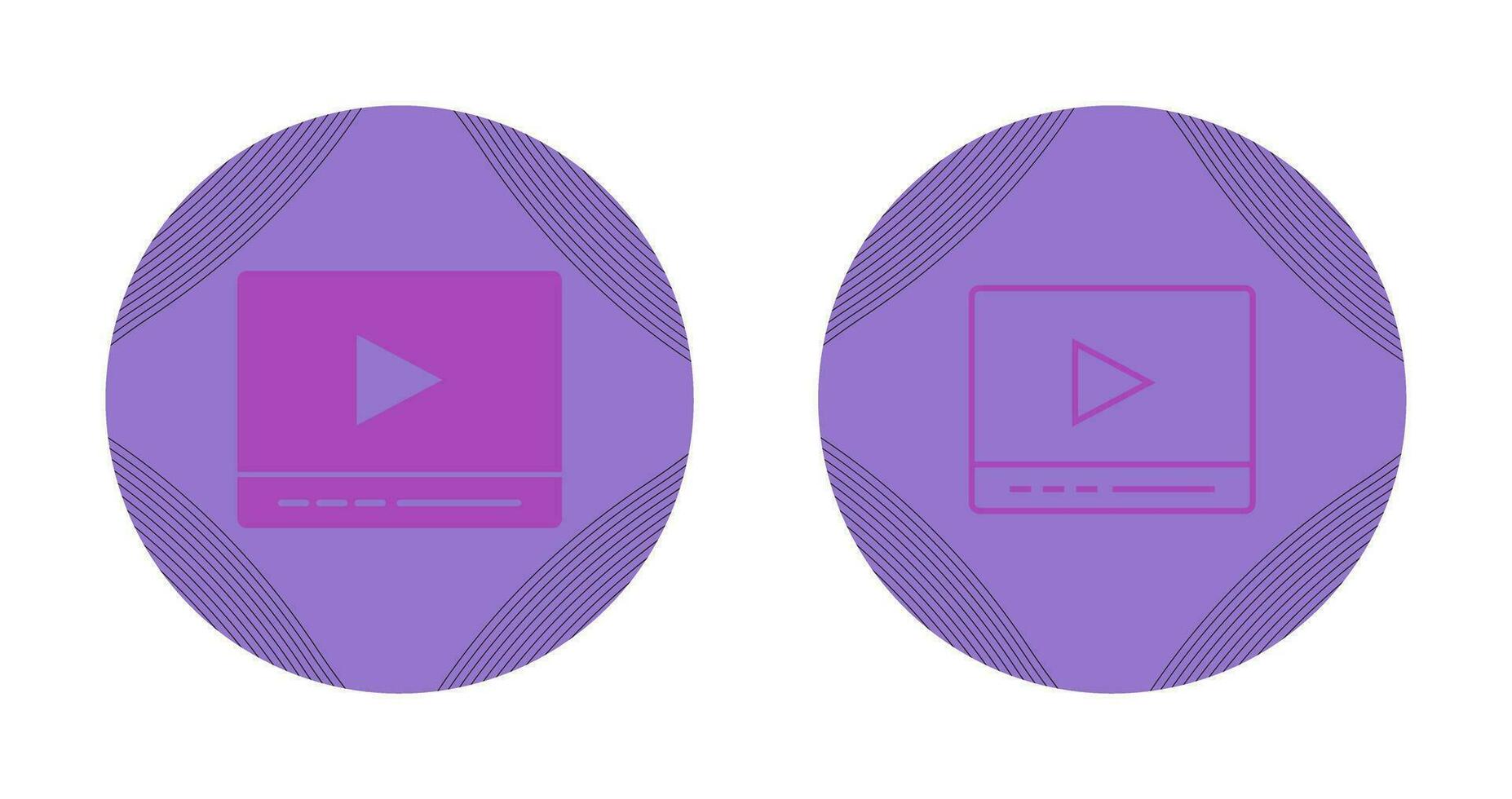 Video Player Vector Icon