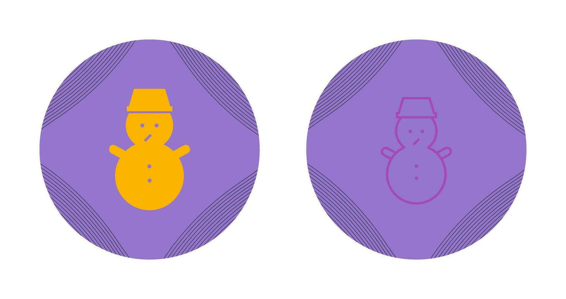 icono de vector de muñeco de nieve