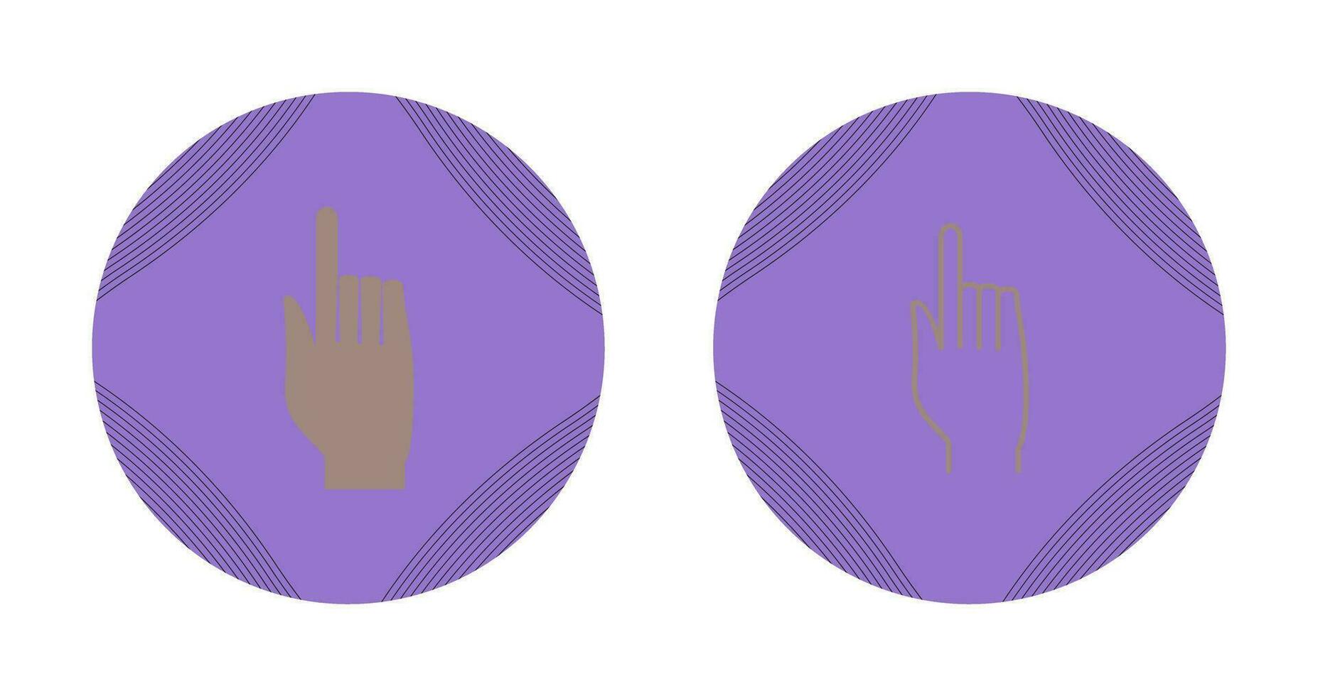 Raised Finger Vector Icon