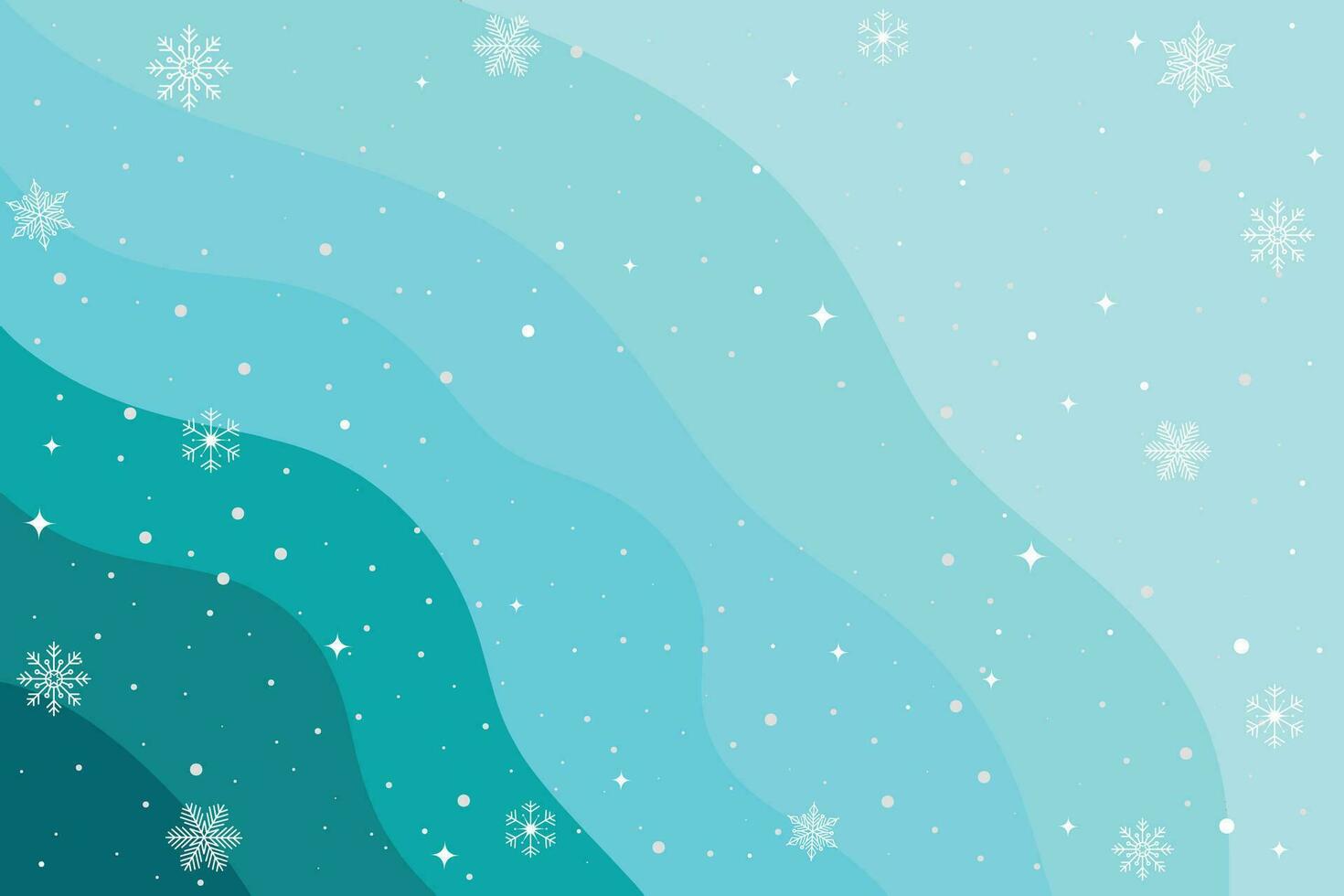 Abstract blue vector background with snowflakes. Vector illustration