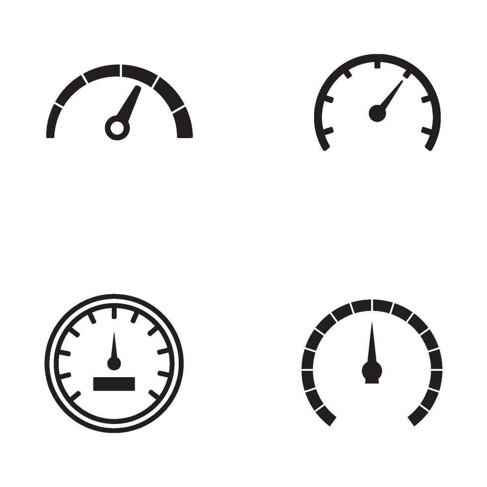 speedometer icon vector template