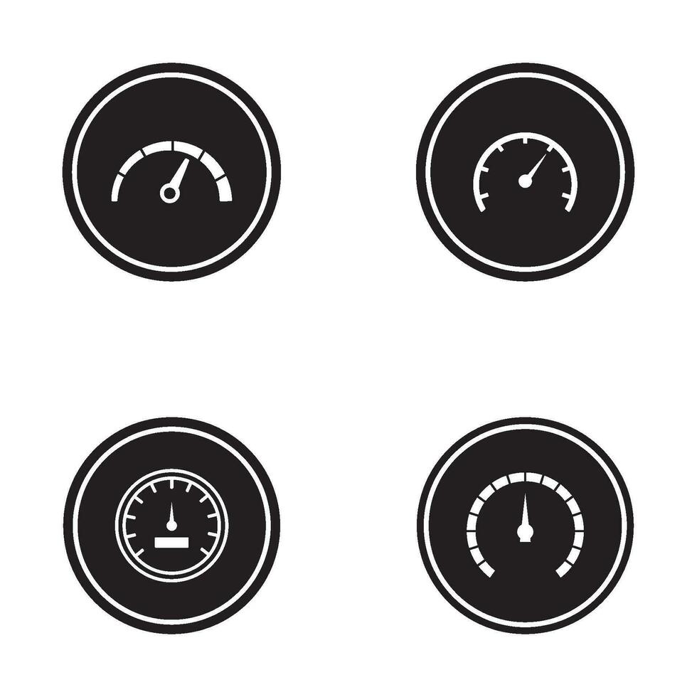 speedometer icon vector template