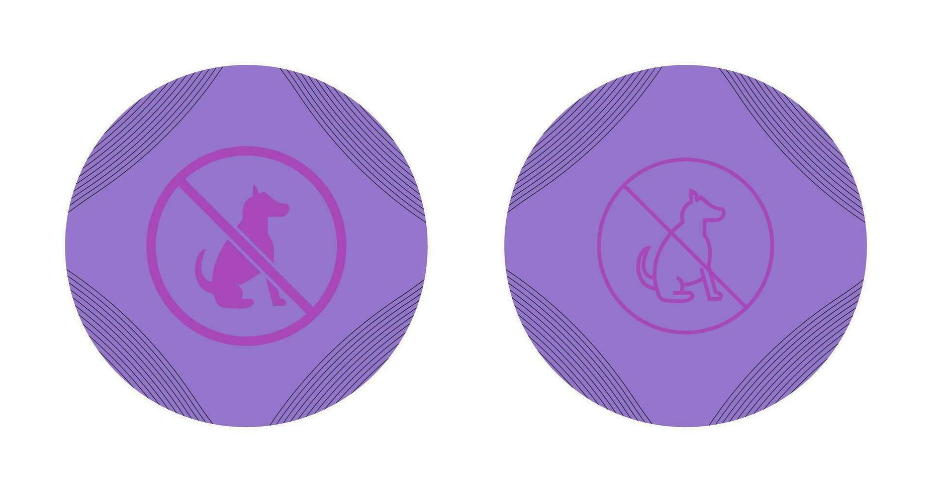 No Pet SIgn Vector Icon