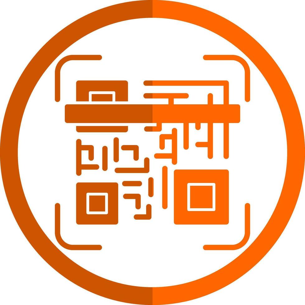 Qr code scan Vector Icon Design