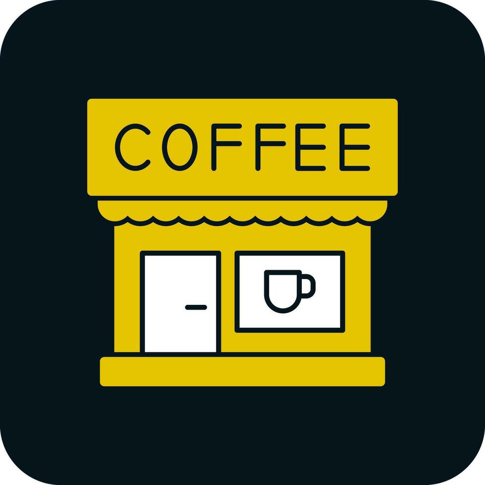 Coffee Shop Vector Icon Design