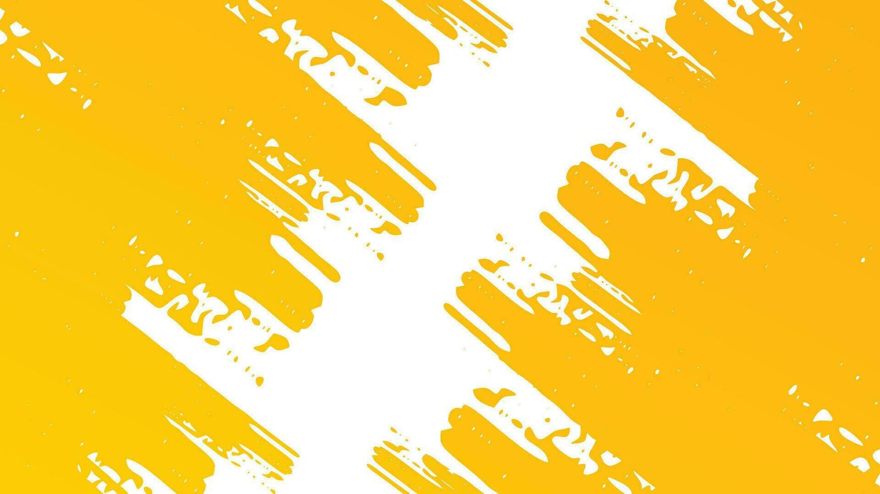 Abstract yellow grunge texture on white vector background