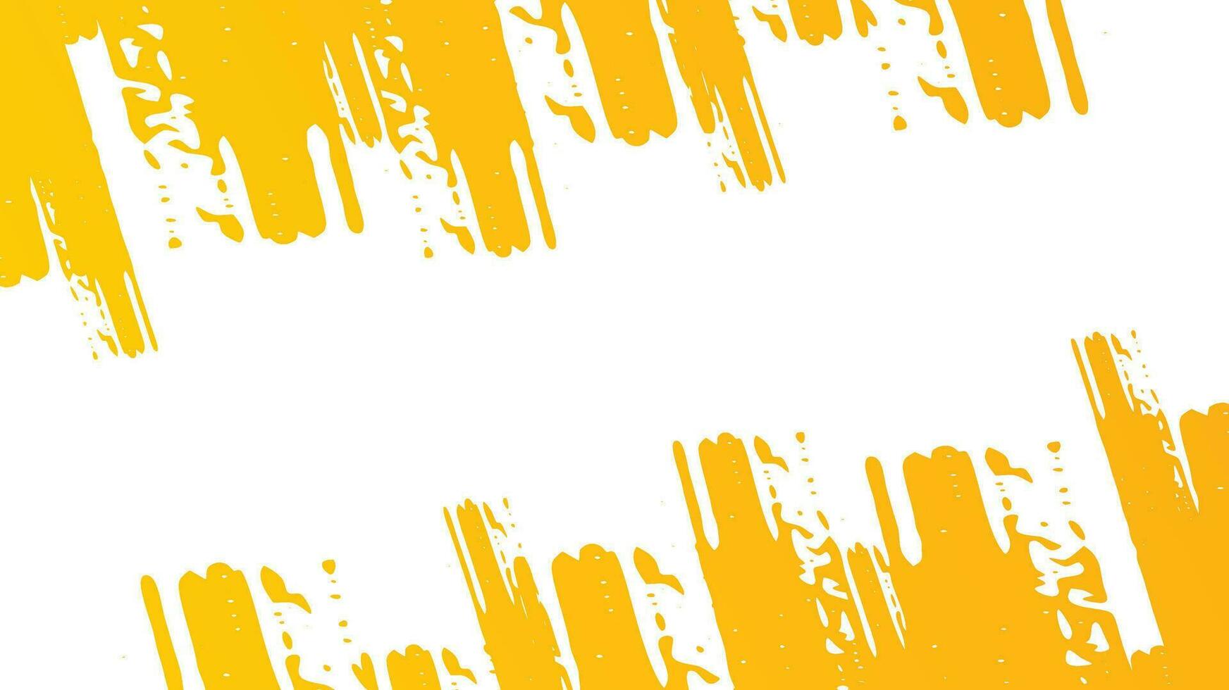 Abstract yellow grunge texture on white vector background