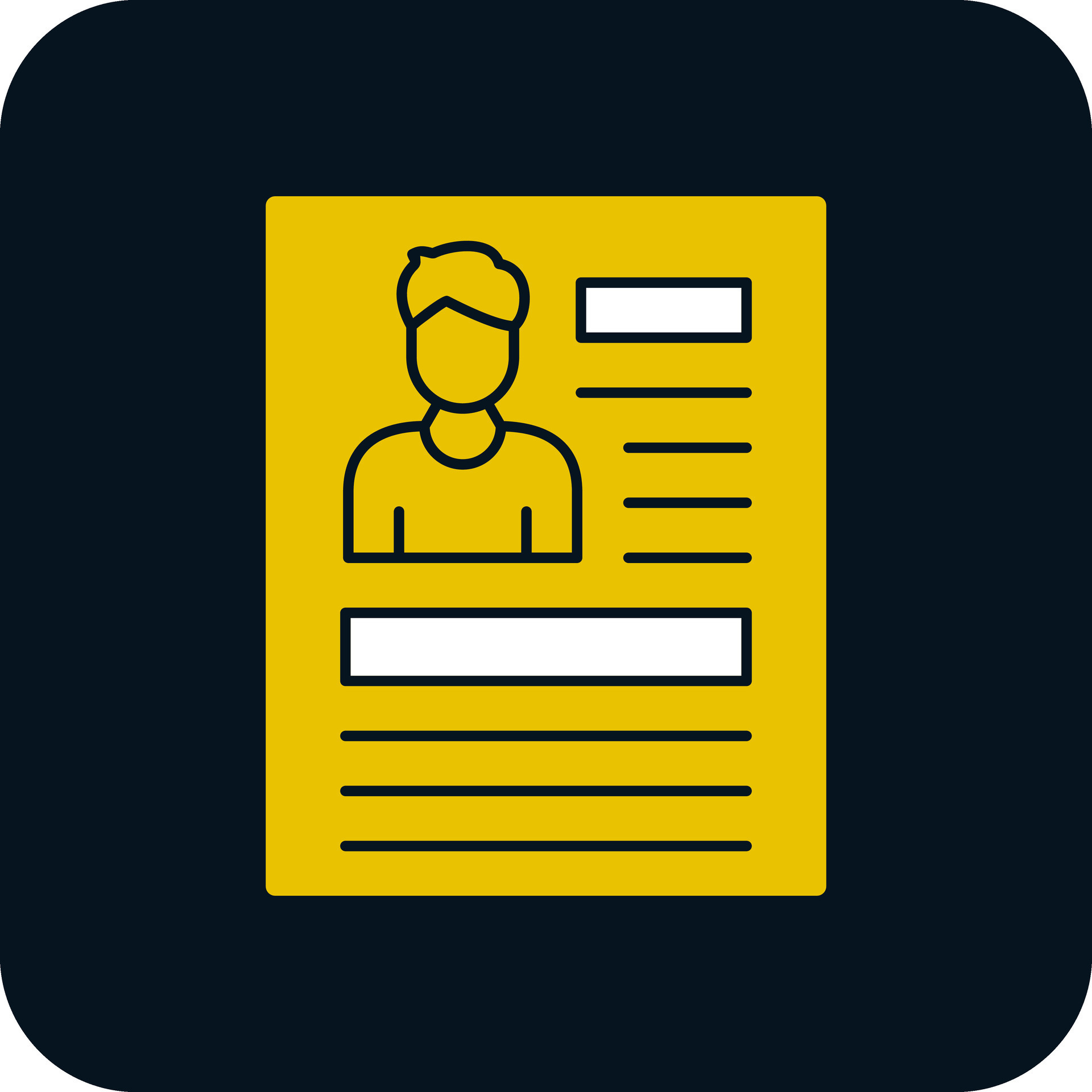 Personal profile Vector Icon Design 28743983 Vector Art at Vecteezy