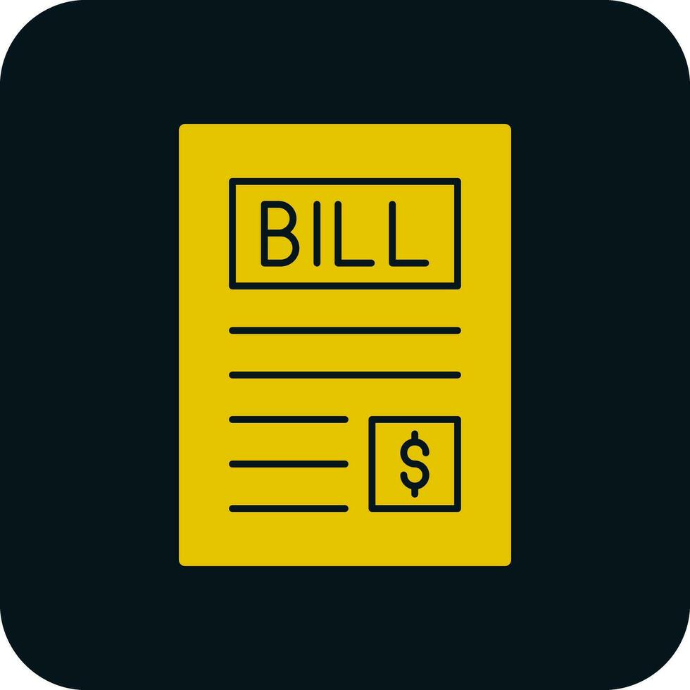 Bill Vector Icon Design