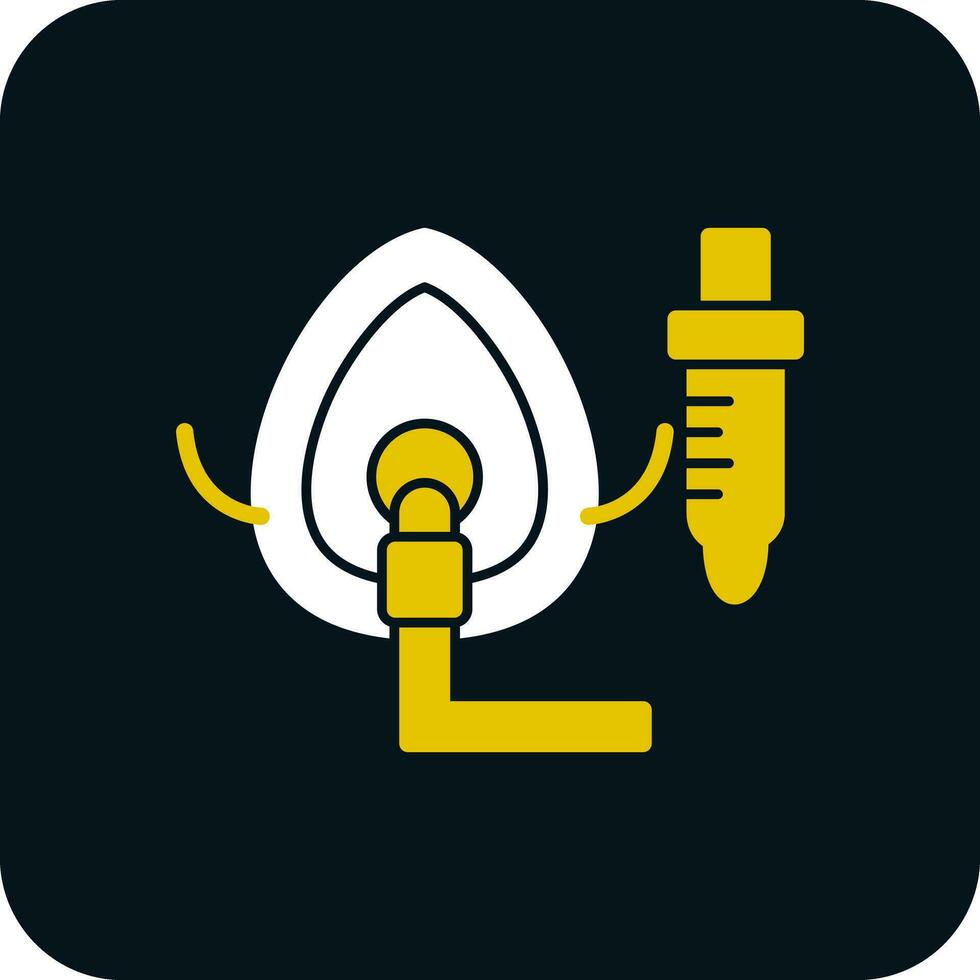 Oxygen Mask Vector Icon Design