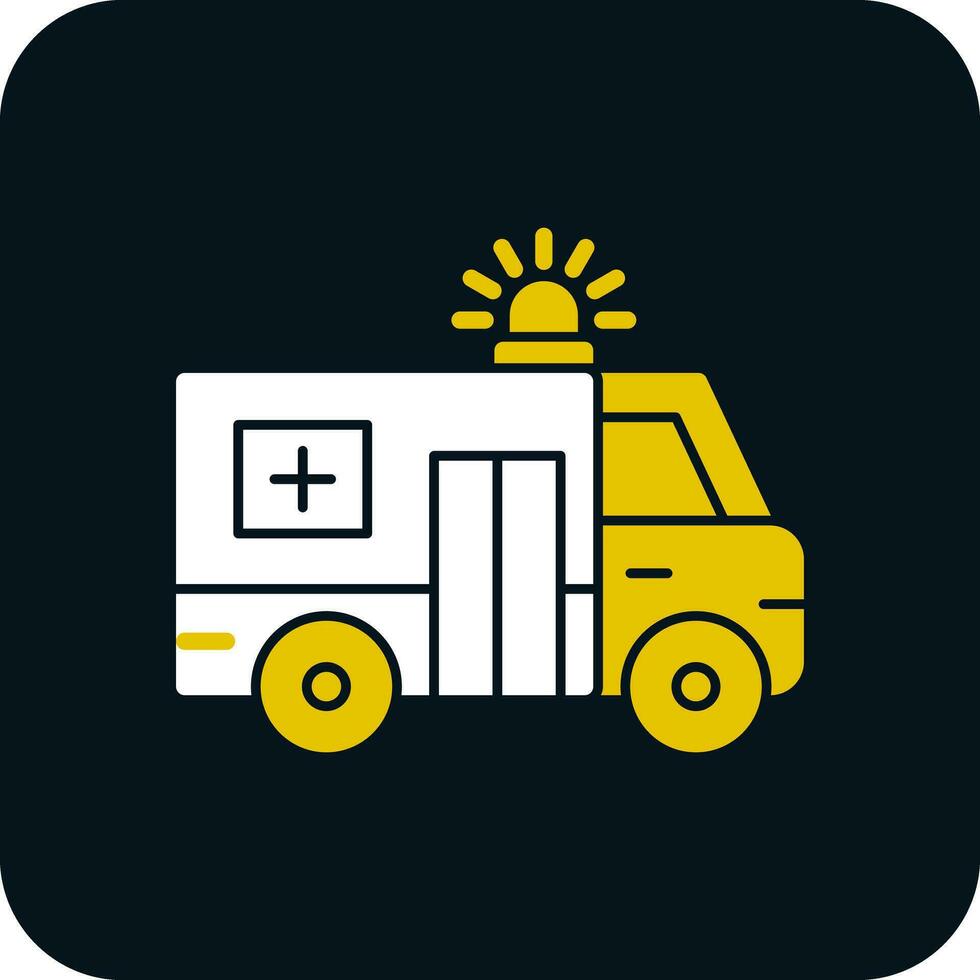 Ambulance Vector Icon Design