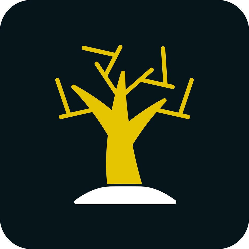 diseño de icono de vector de árbol seco