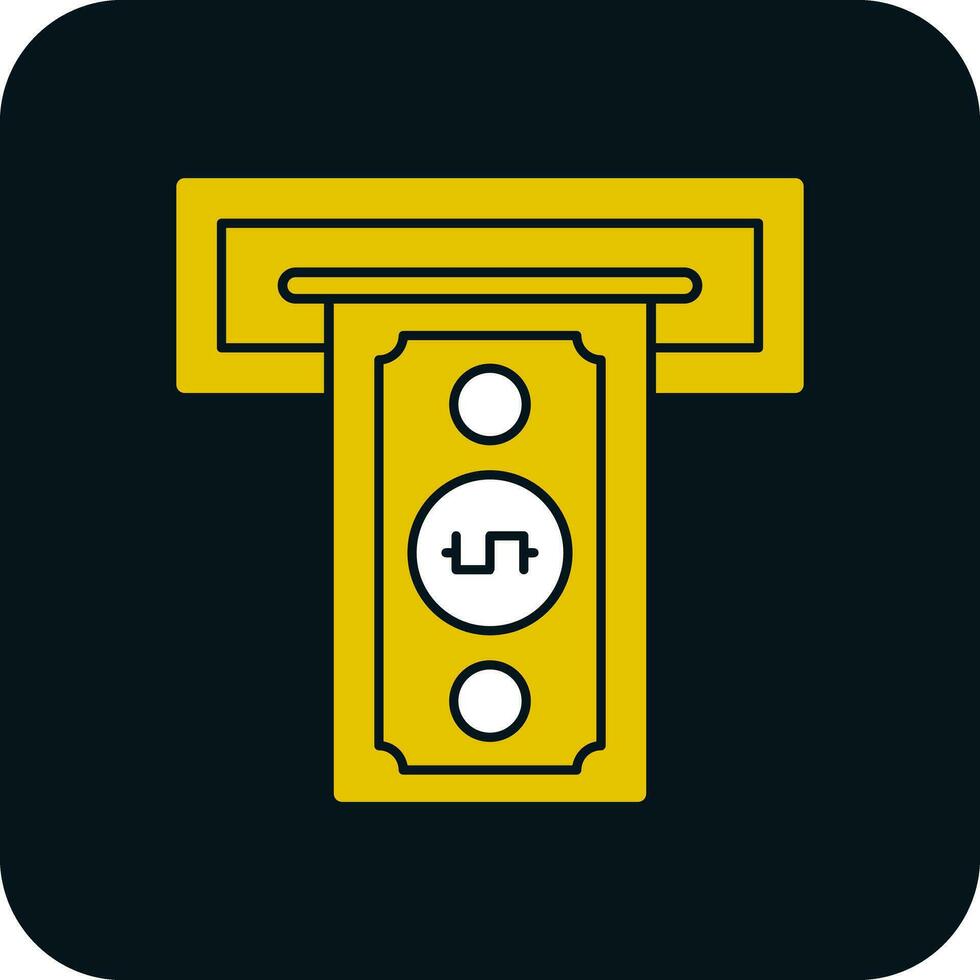Cash withdrawal Vector Icon Design
