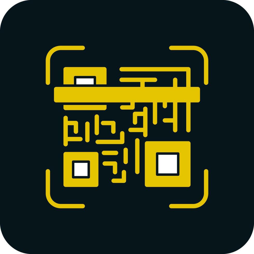 Qr code scan Vector Icon Design
