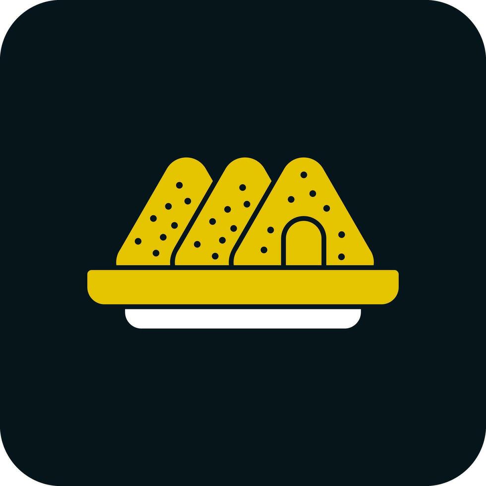 Onigiri Vector Icon Design