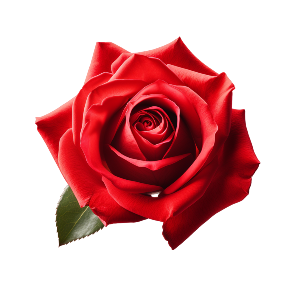 Natural Red Rose Flower ai generative png