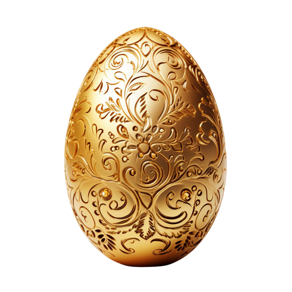 Golden easter egg easter day festival ai generative 28744665 PNG