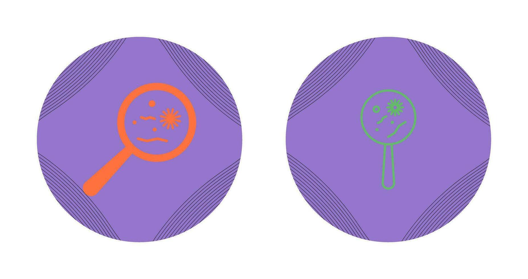 Magnified Bacteria Vector Icon