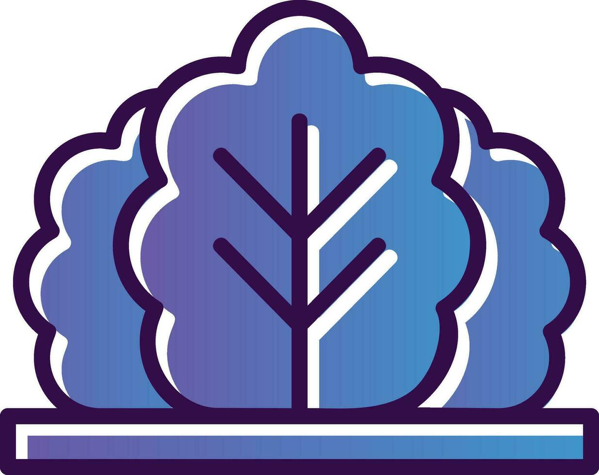 Bush Vector Icon Design