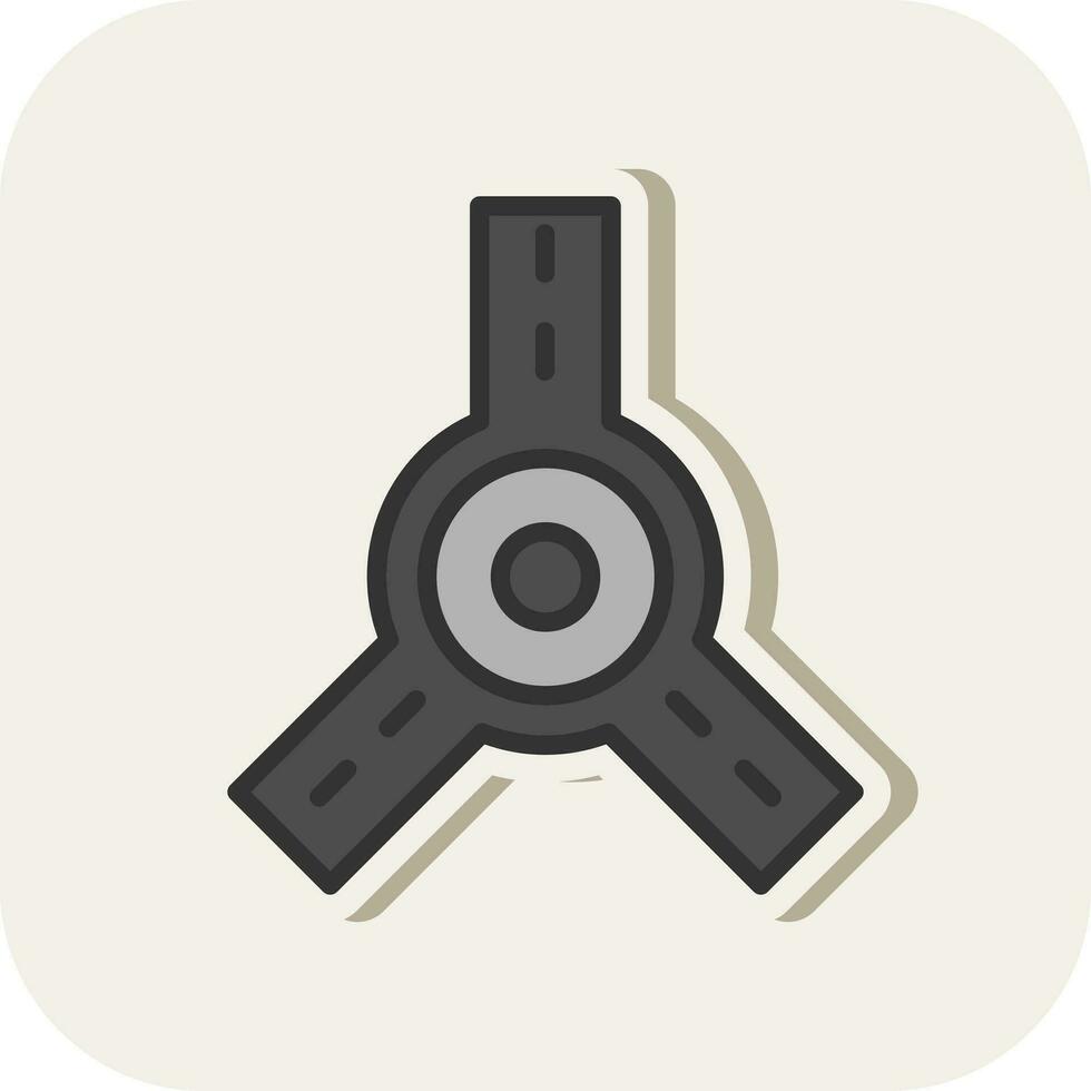 Roundabout Vector Icon Design