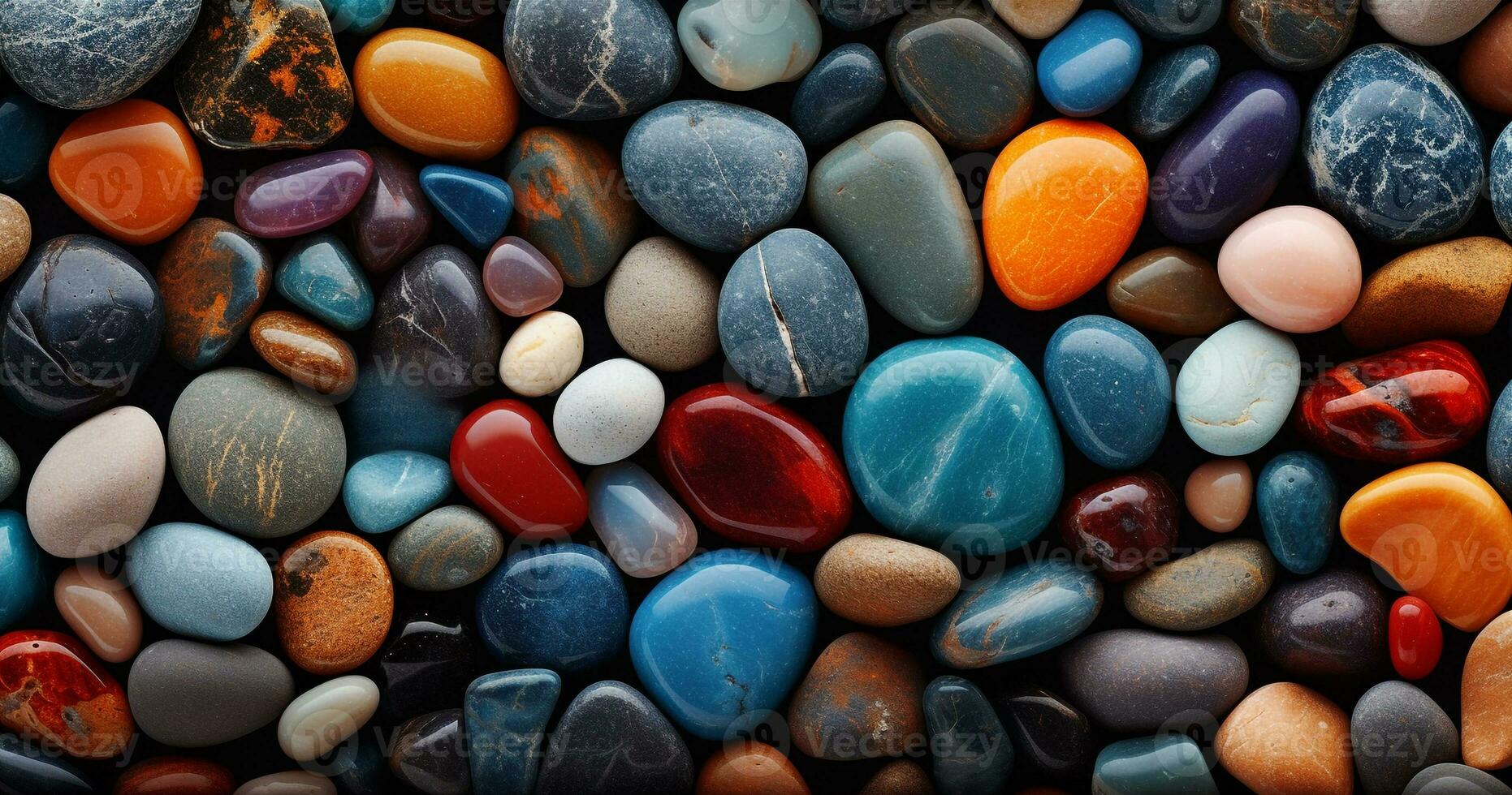 Colorful stone background sea stone background pebbles background rock wall background colorful rock pebbles background ai generated photo