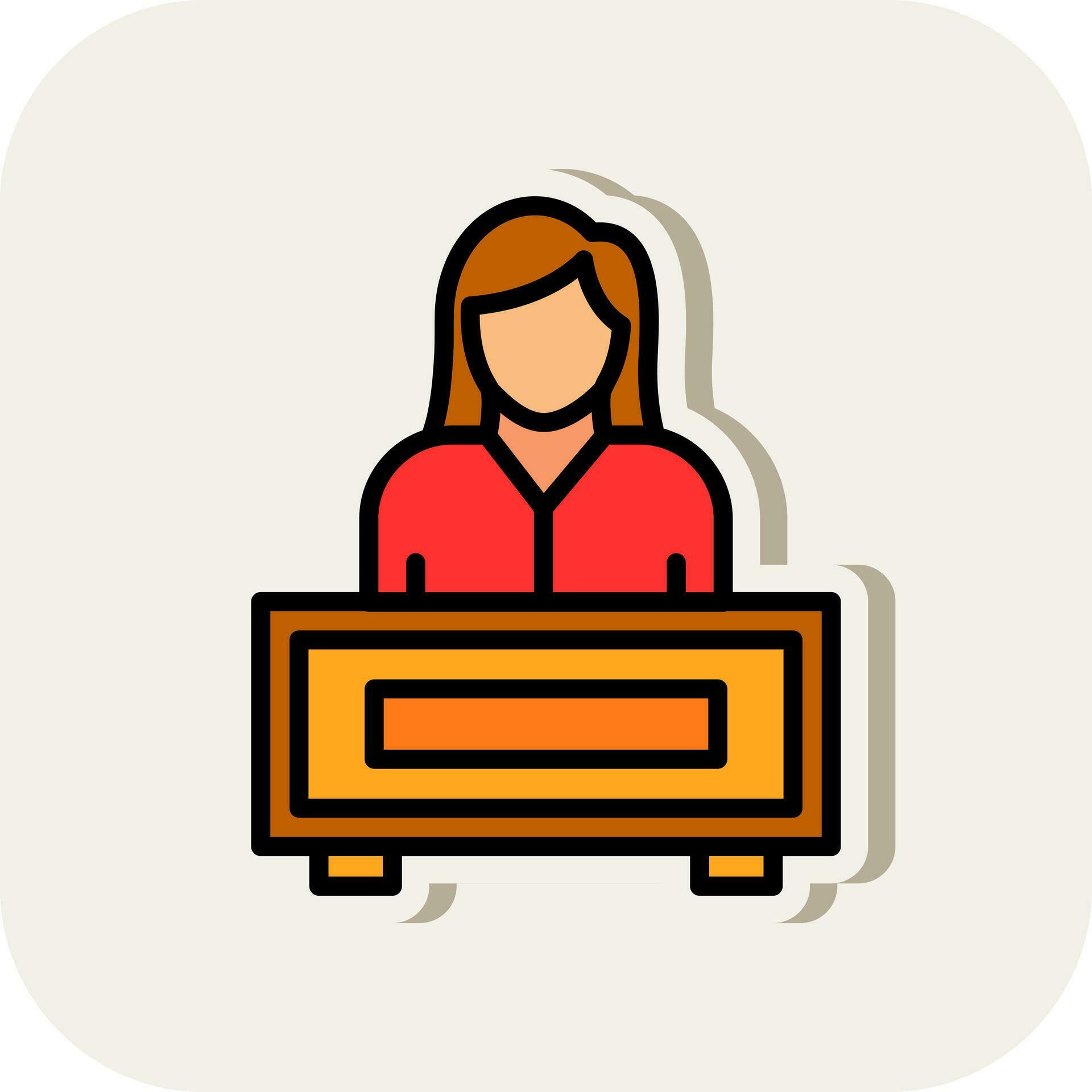 Receptionist Vector Icon Design 28745341 Vector Art at Vecteezy