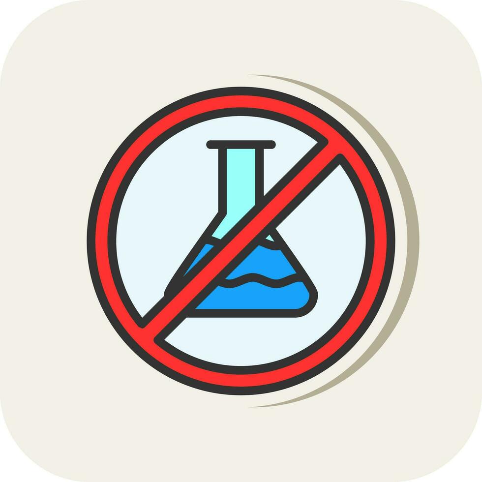 No Chemical Vector Icon Design