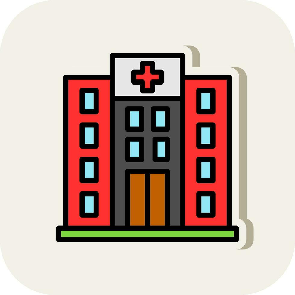 diseño de icono de vector de hospital