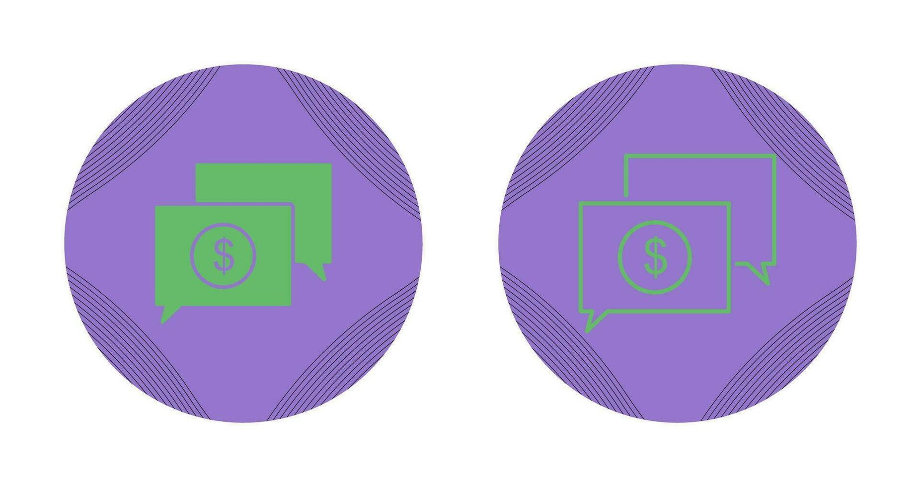 Money Talk Vector Icon