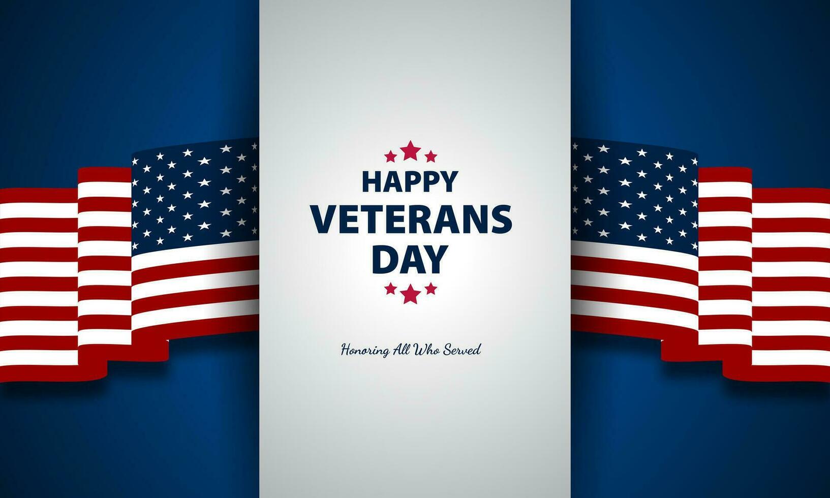 Happy Veterans Day United States of America background vector illustration
