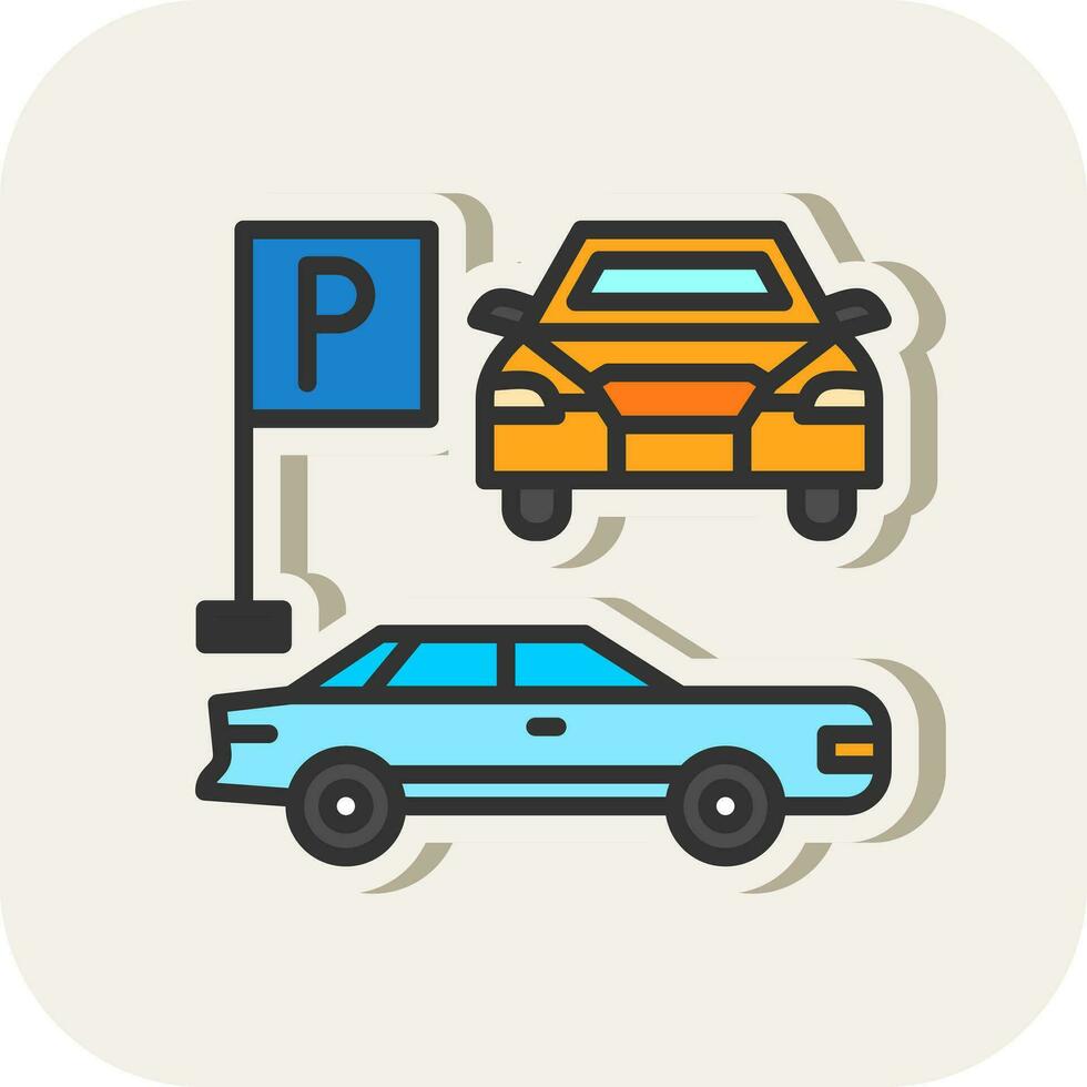 diseño de icono de vector de estacionamiento