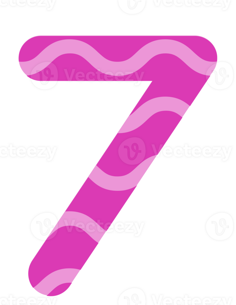 Illustration png cute bright pink numbers 28745982 PNG