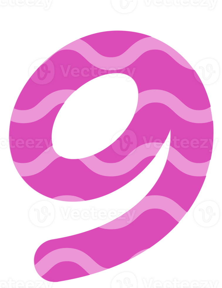 Illustration png cute bright pink numbers 28745993 PNG