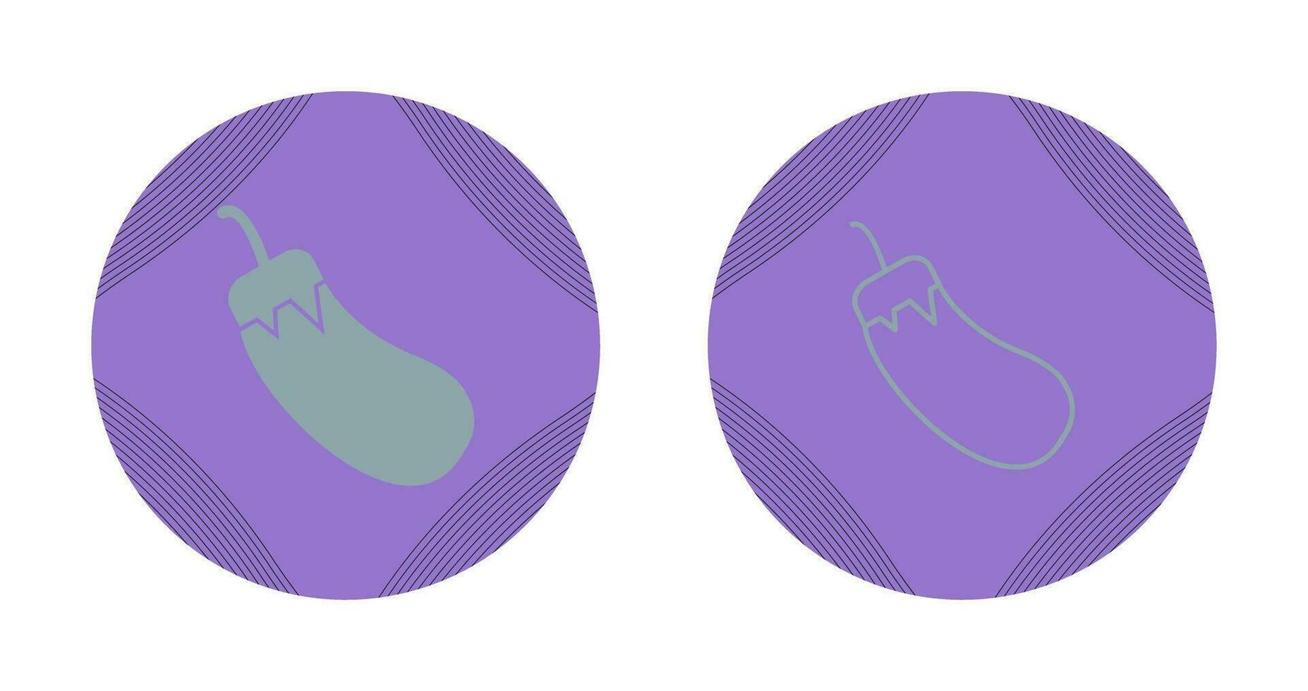 Eggplant Vector Icon