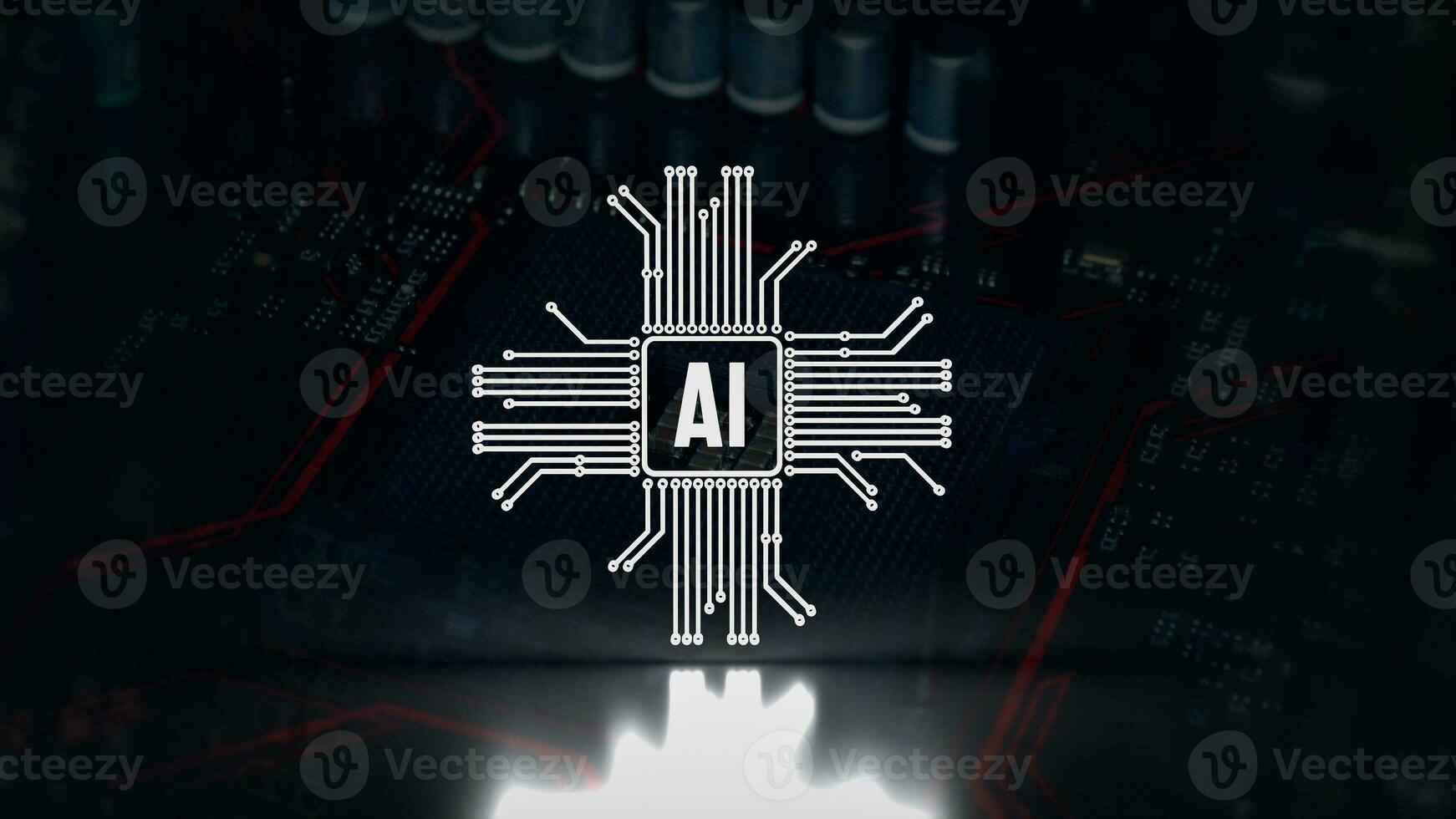 The ai or Artificial Intelligence image for technology  concept 3d rendering photo