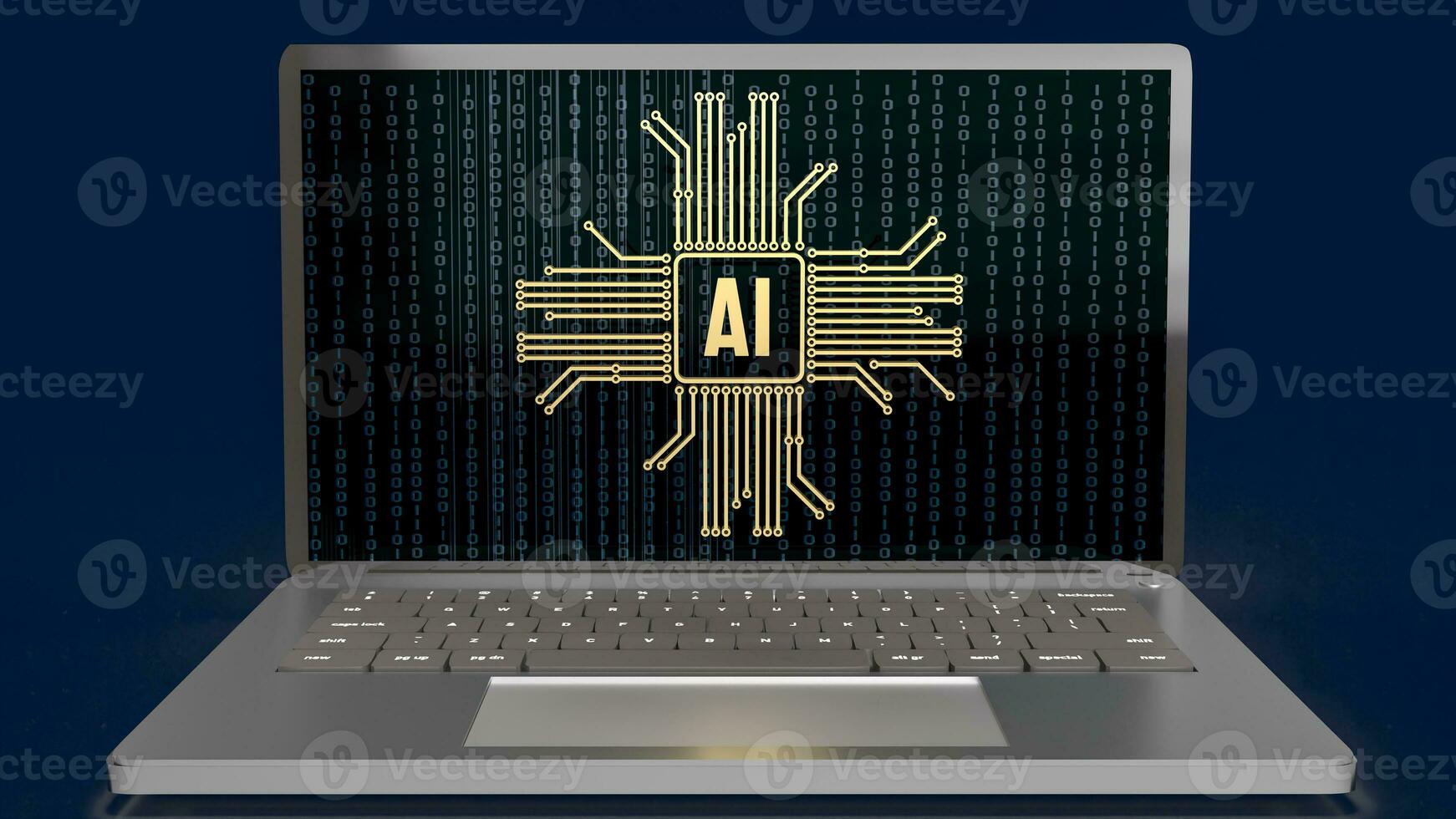 The ai or Artificial Intelligence image for technology  concept 3d rendering photo