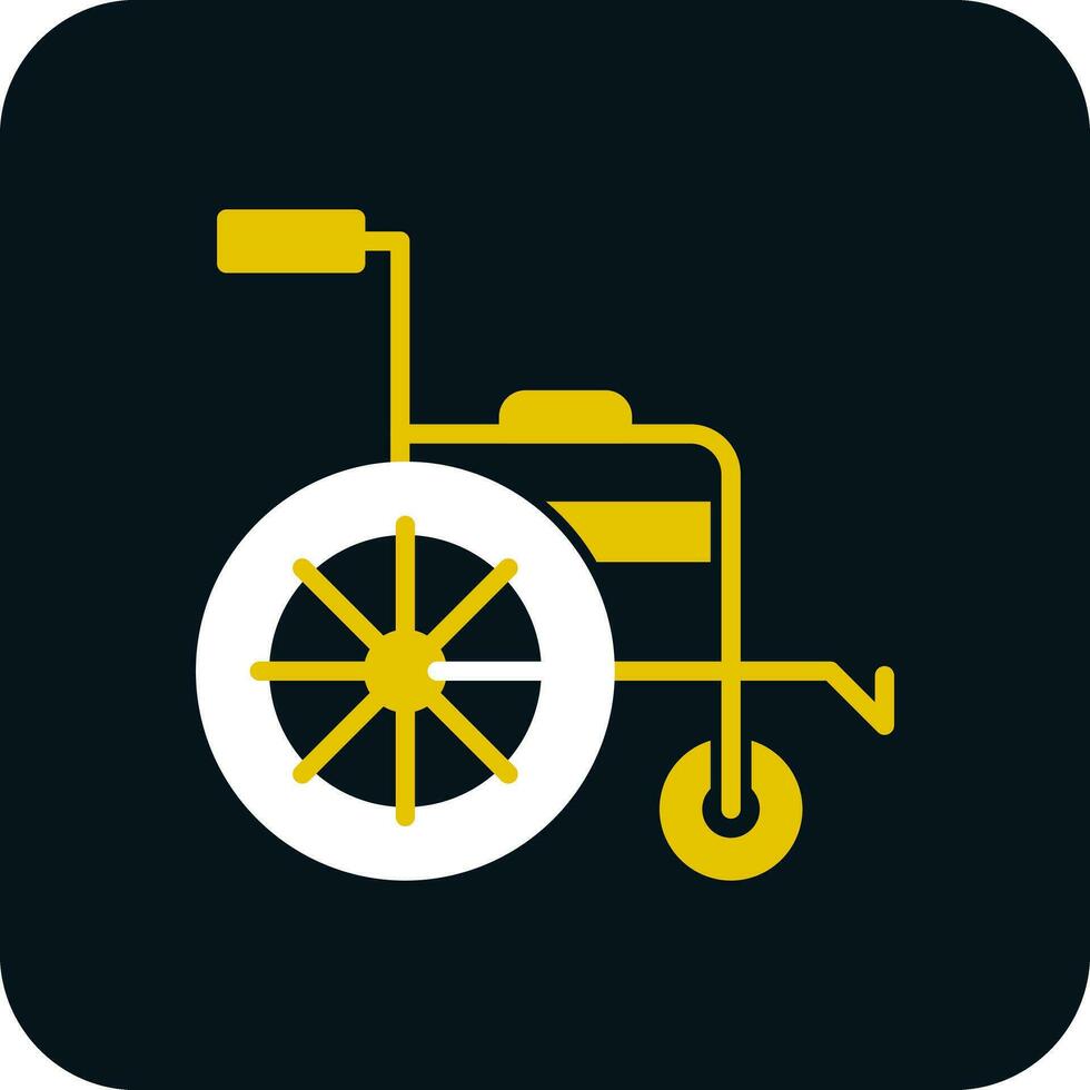 Wheelchair Vector Icon Design