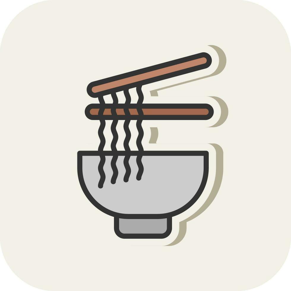 diseño de icono de vector de ramen