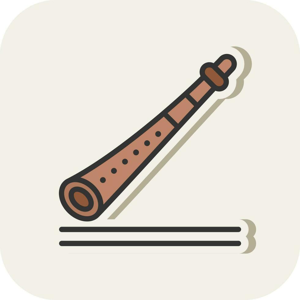 shakuhachi vector icono diseño