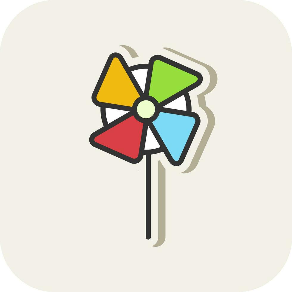 Pinwheel Vector Icon Design