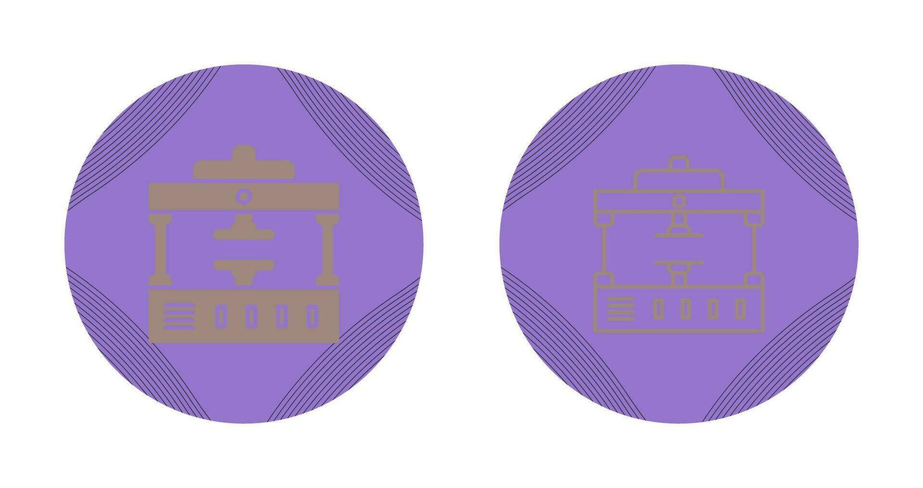 Machine Press Vector Icon
