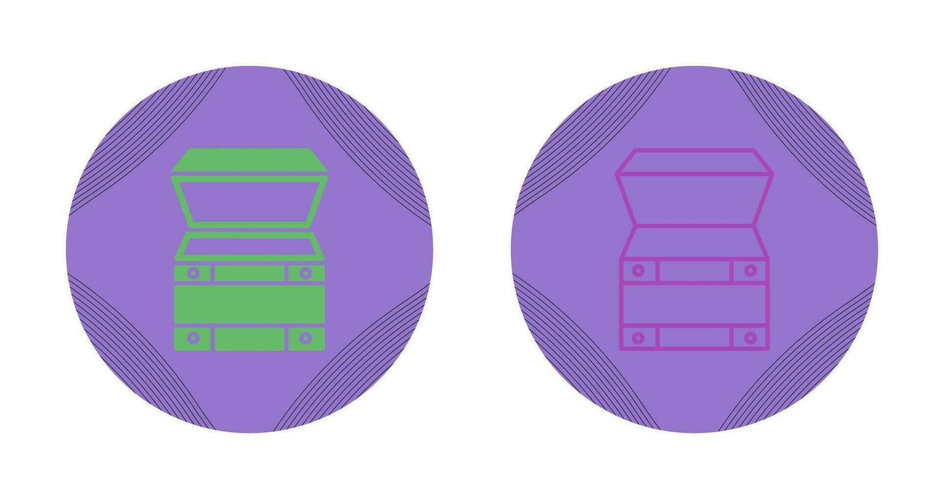 Open Treasure Box Vector Icon