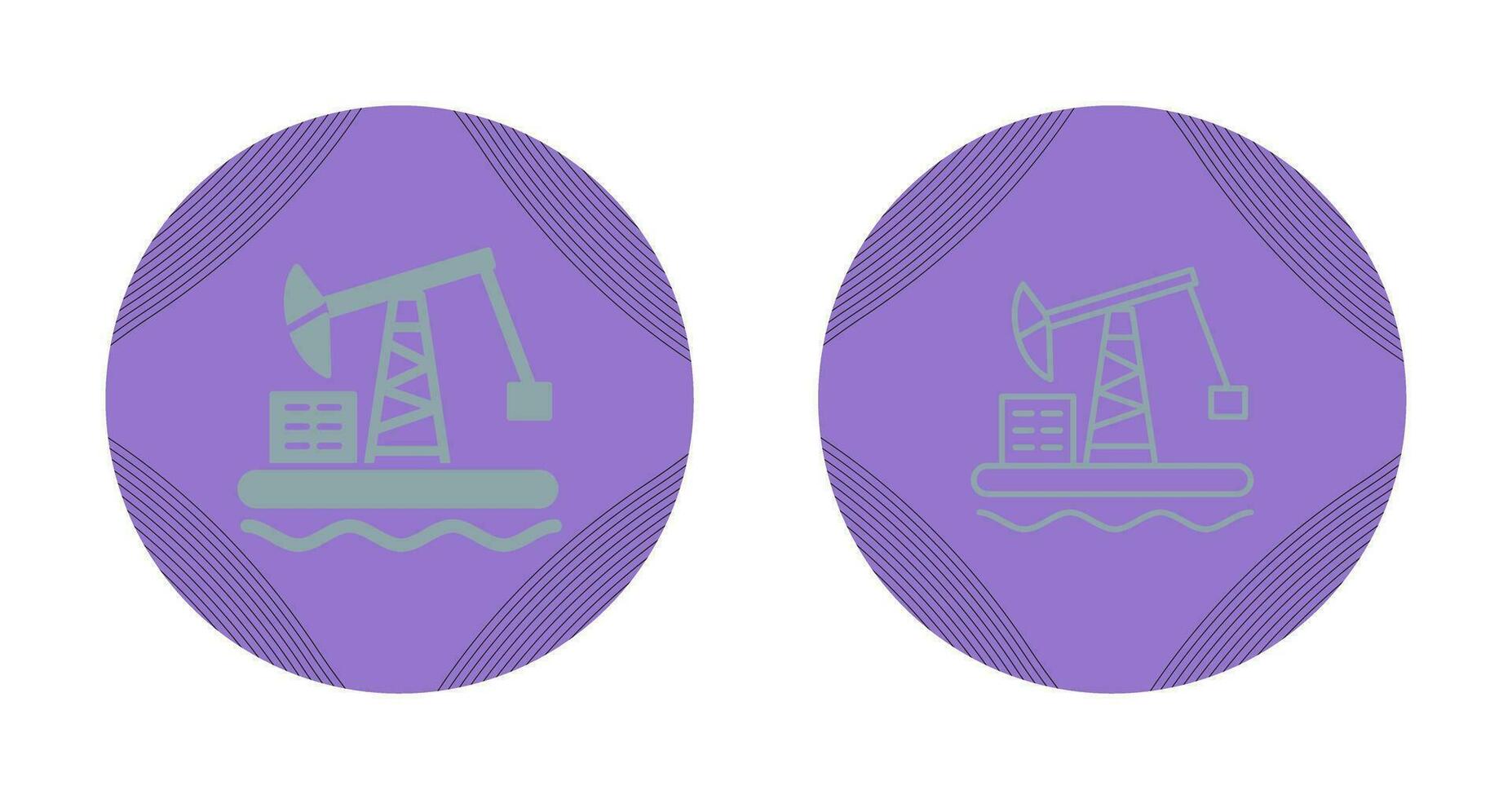 Oil Platform Vector Icon