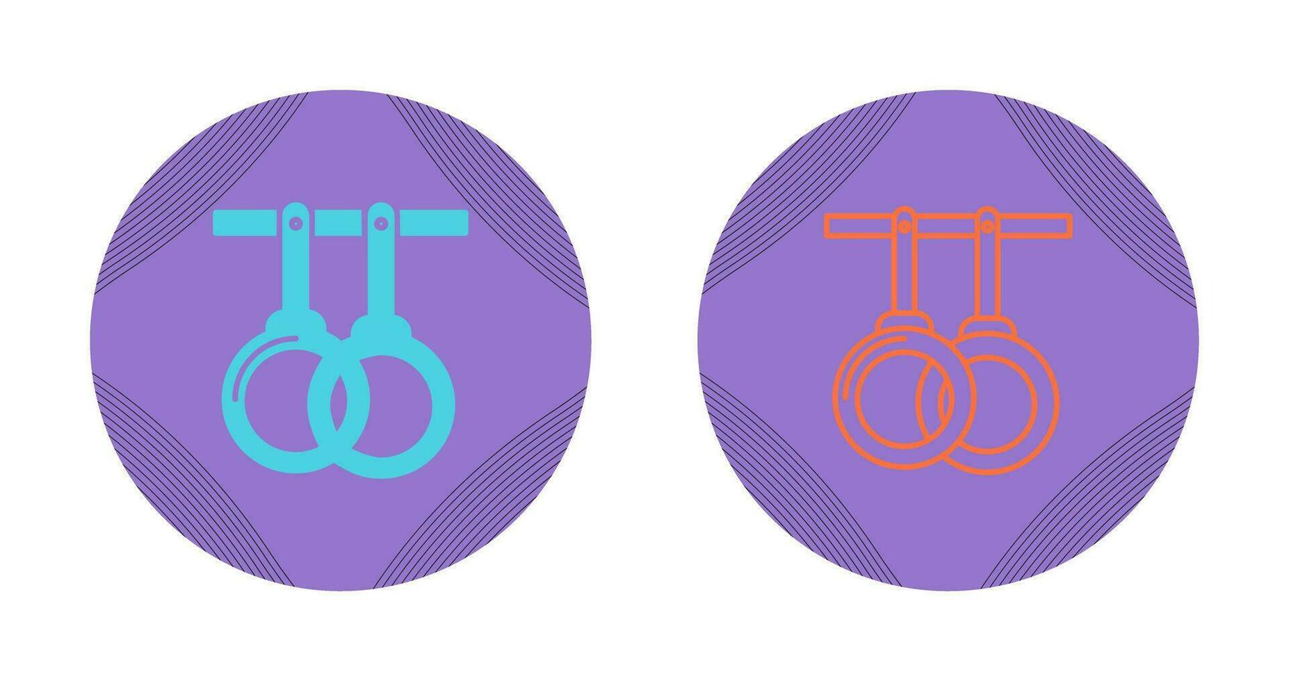 Gym Rings Vector Icon