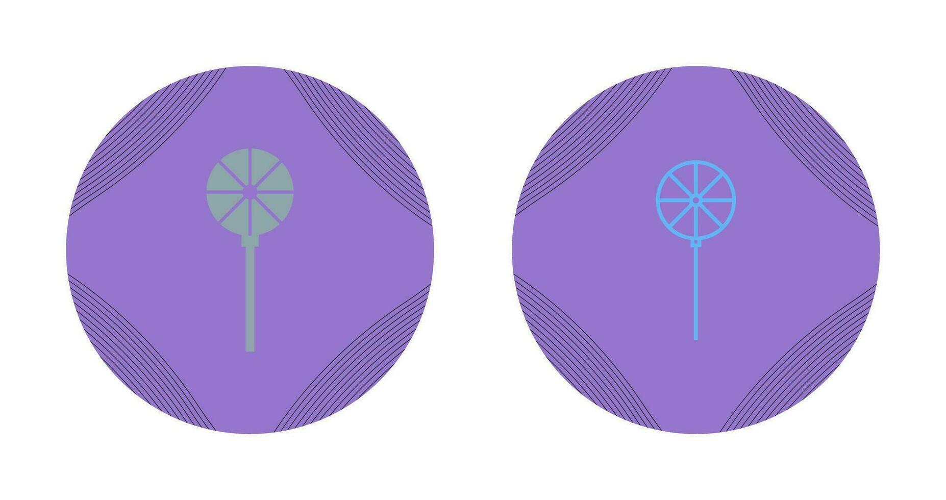 Pin Wheel Vector Icon