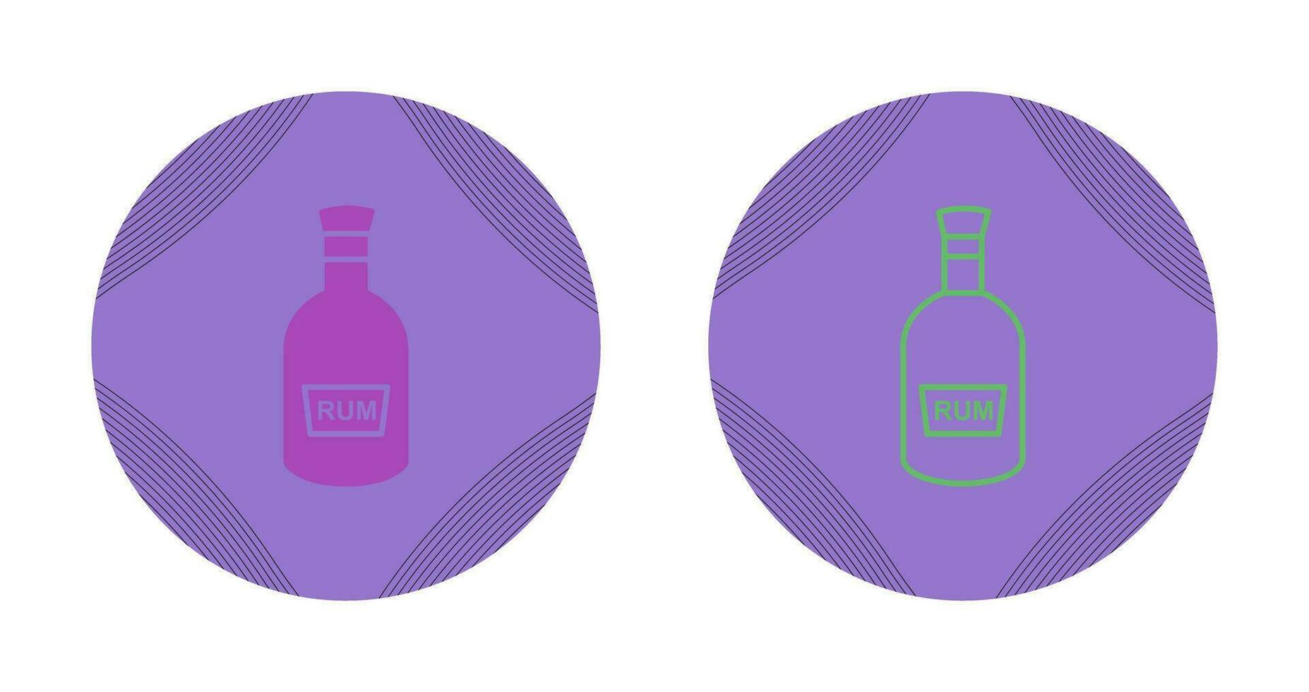 Bottle of Rum Vector Icon