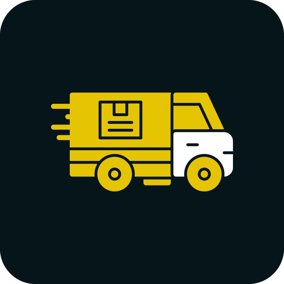 Delivery Truck Vector Icon Design